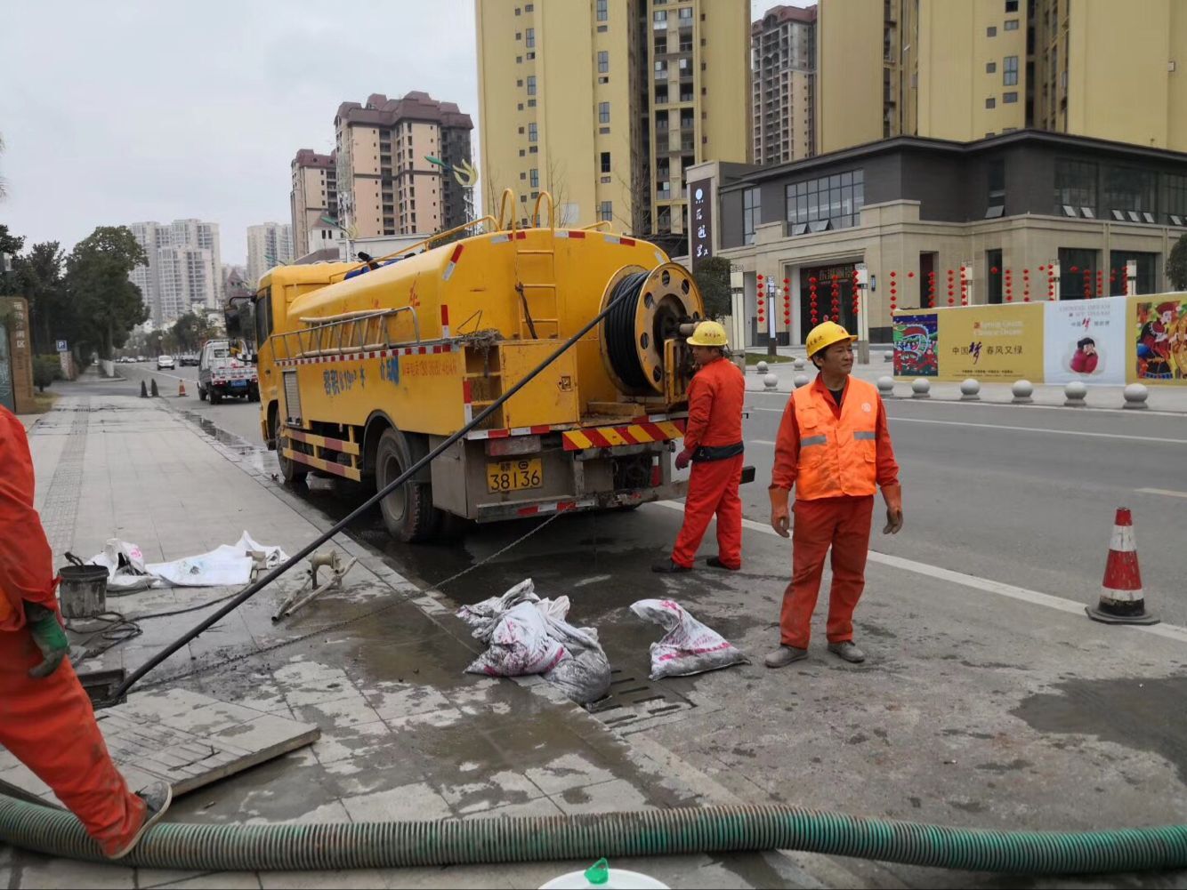 大石桥排污管道清淤-管道清洗